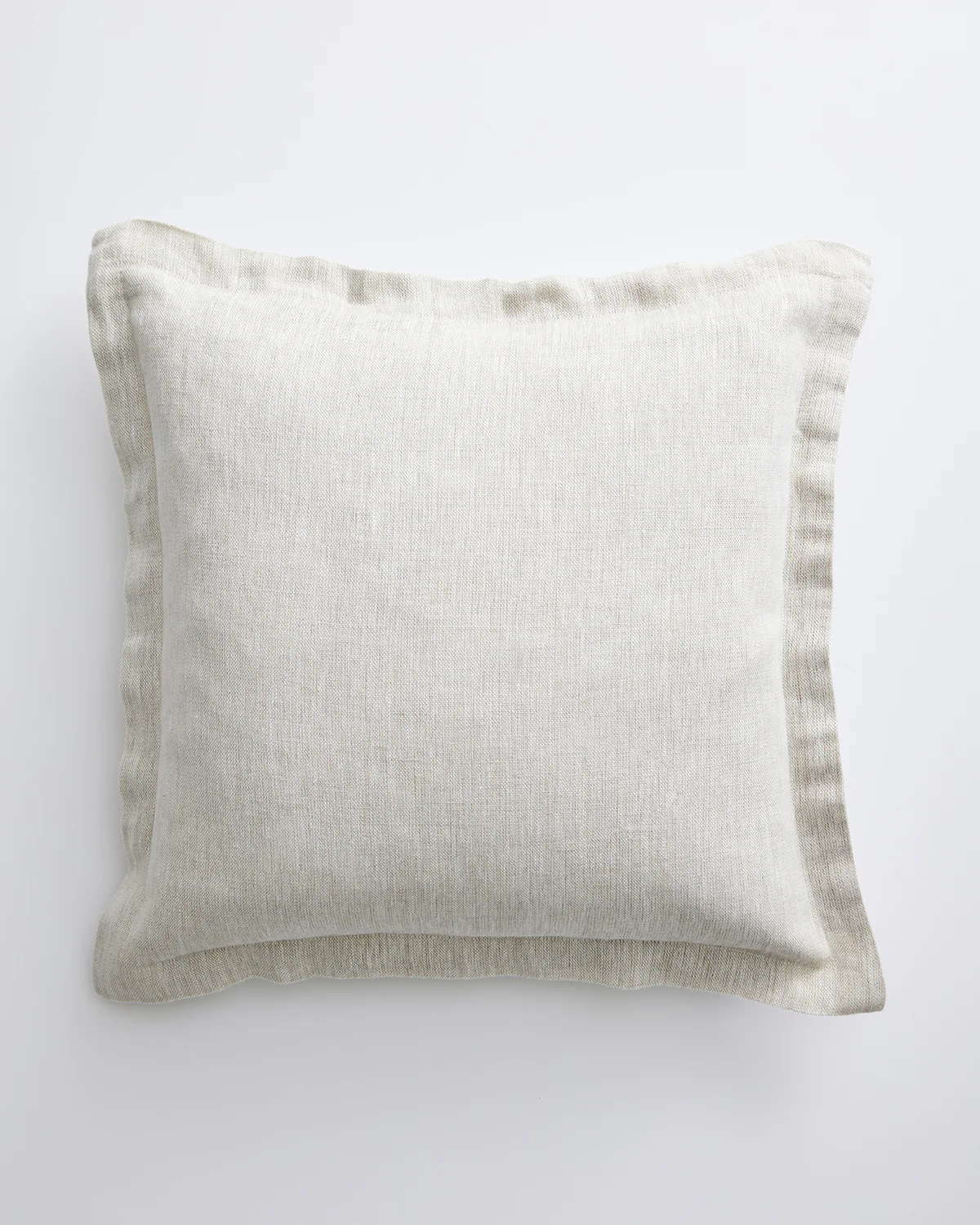 Oatmeal 100% French Flax Linen Cushion Cover - Image 2