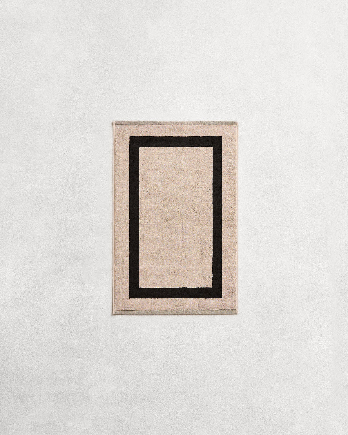 Oatmeal & Charcoal Two-Toned 100% Cotton Terry Hand Towel - Image 4