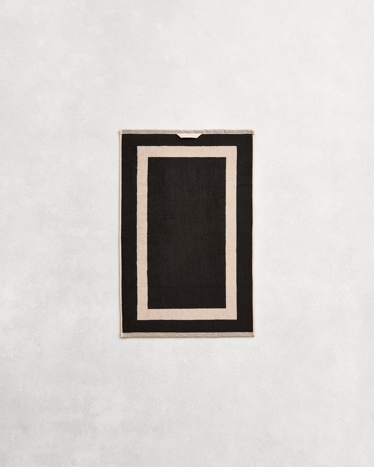 Oatmeal & Charcoal Two-Toned 100% Cotton Terry Hand Towel - Image 5