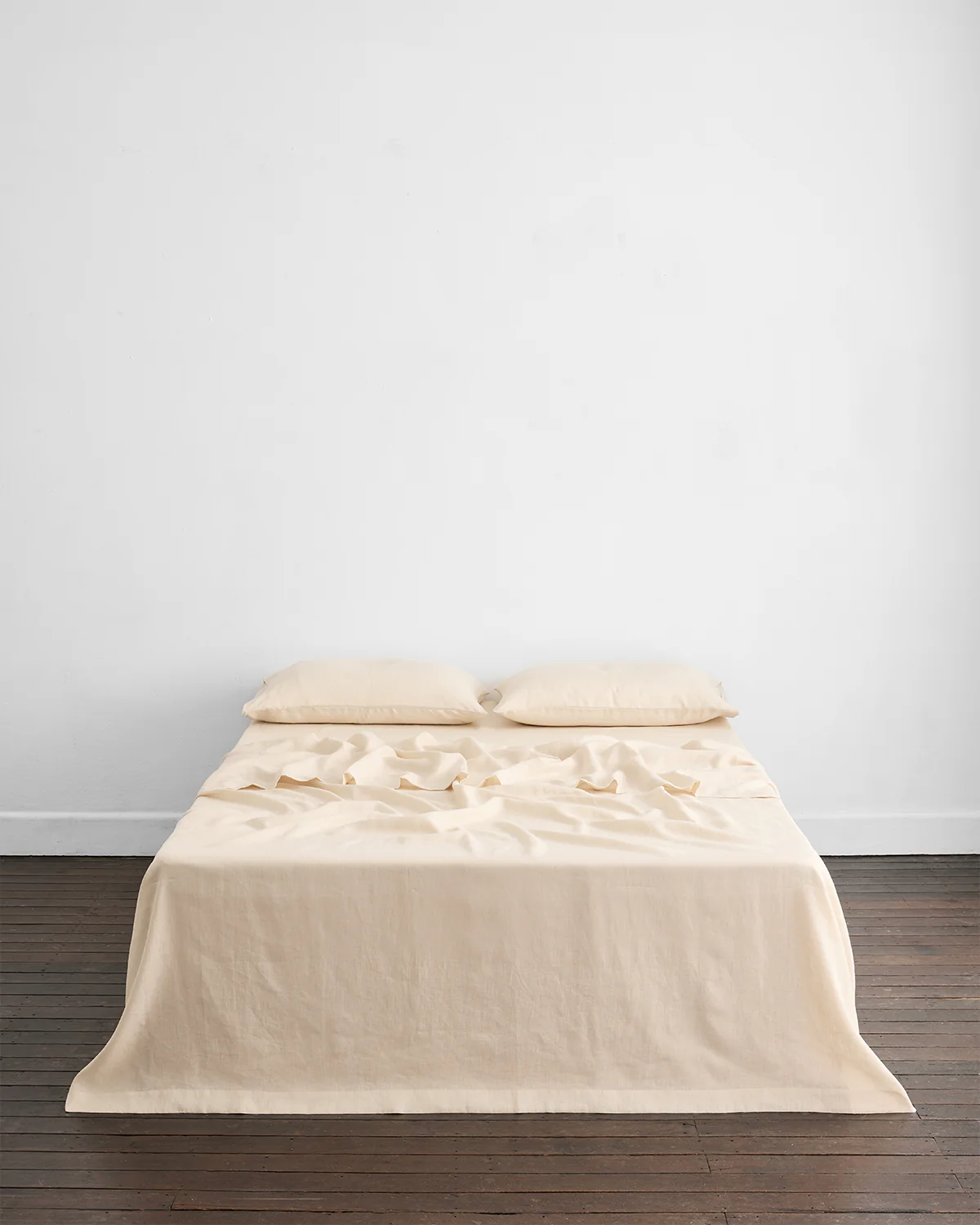 Oatmeal & Crème 100% French Flax Linen Quilt Bedding Bundle - Image 4