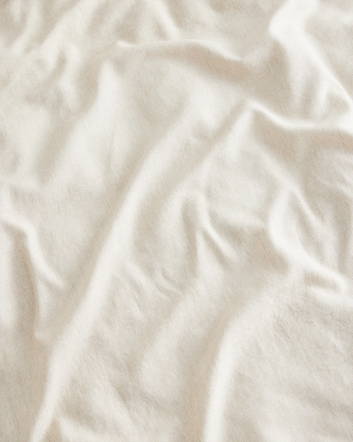 Oatmeal & White Stripe 100% French Flax Linen Bedding Set - Image 3