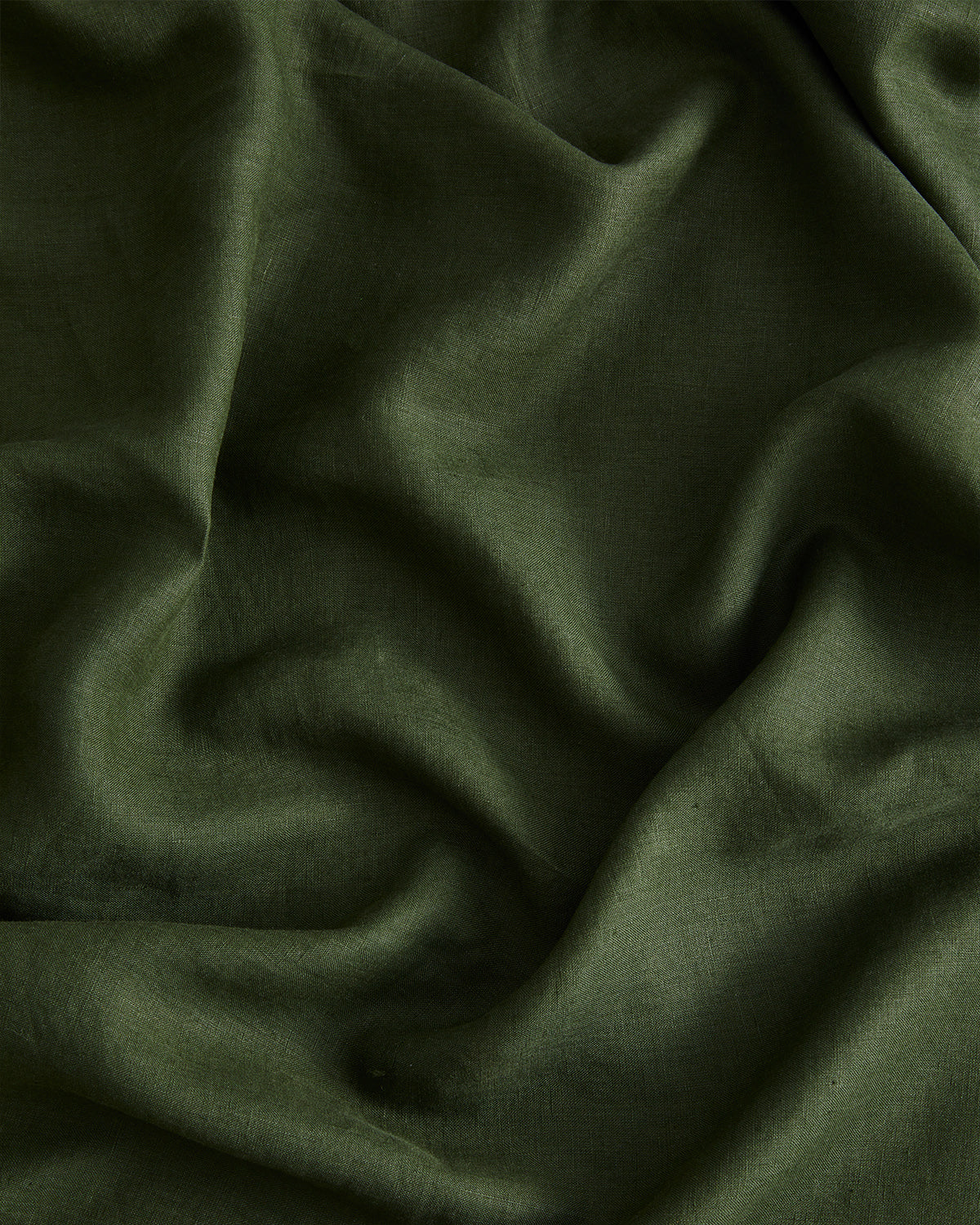 Olive 100% French Flax Linen Duvet Cover Set - Image 3