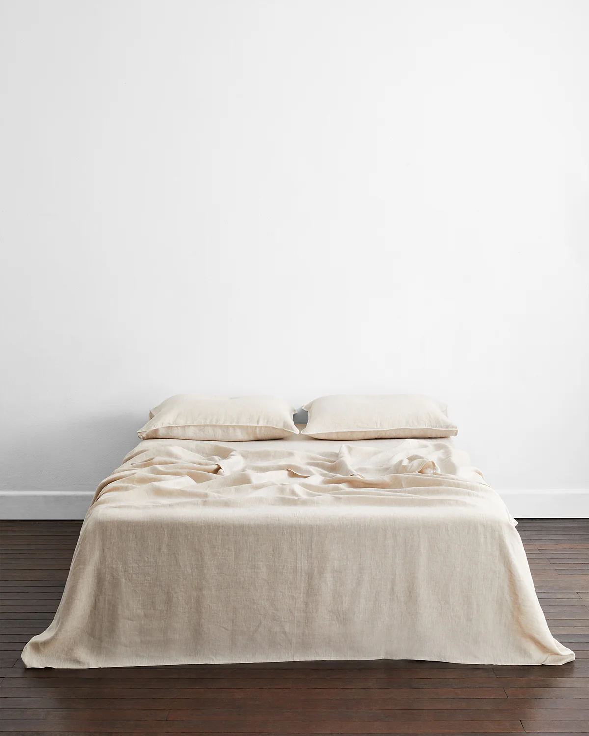 Olive & Oatmeal 100% French Flax Linen Bedding Bundle - Image 5