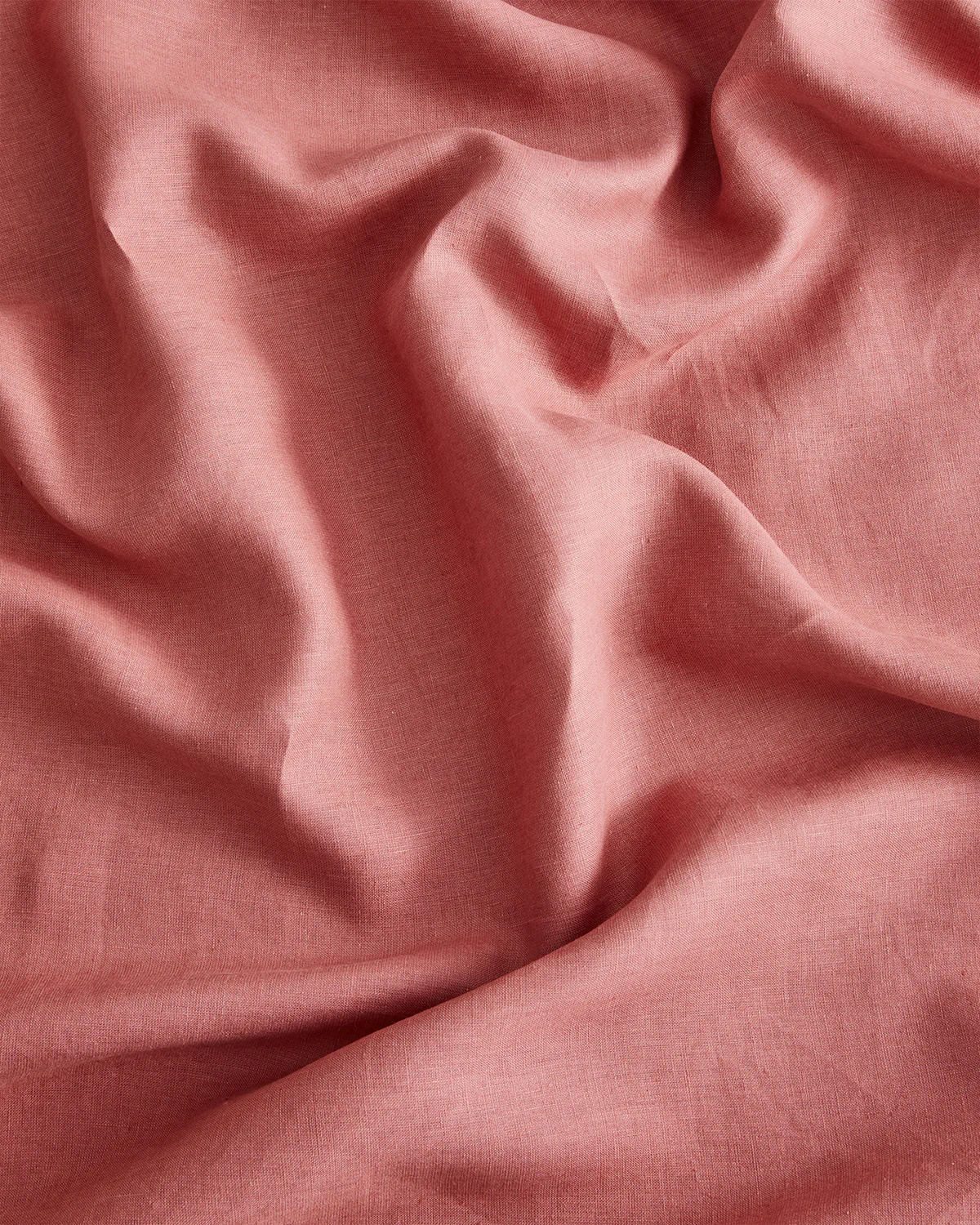 Pink Clay 100% French Flax Linen Flat Sheet - Image 3