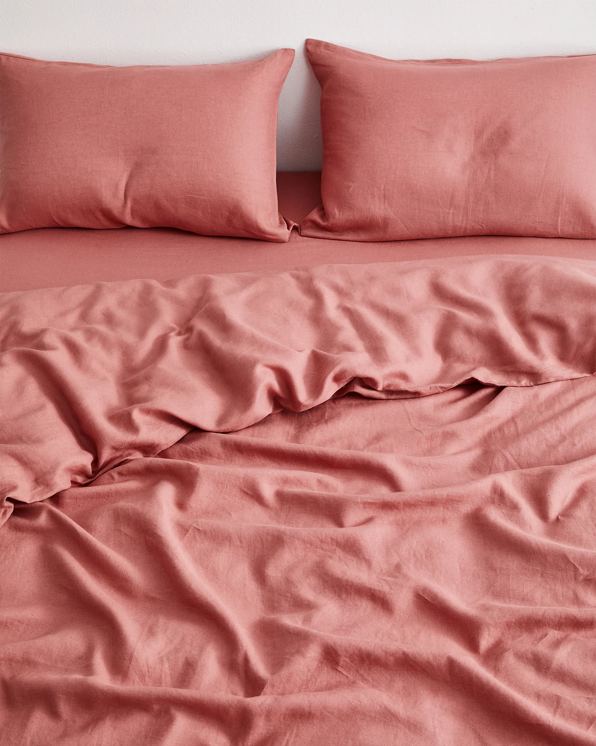 Pink Clay 100% French Flax Linen Pillowcases (Set of Two) - Image 2