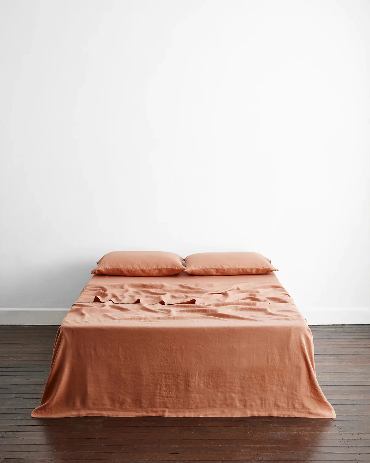 Pink Clay & Hazelnut 100% French Flax Linen Bedding Bundle - Image 4