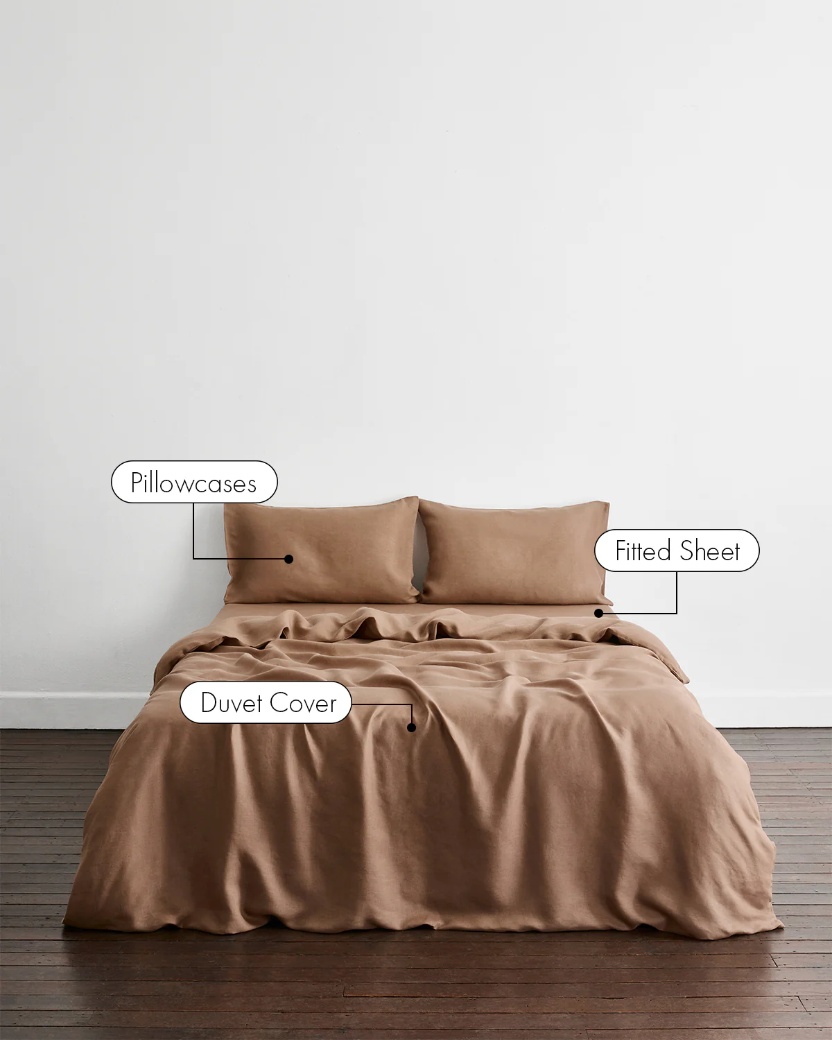 Portobello 100% French Flax Linen Bedding Set - Image 2