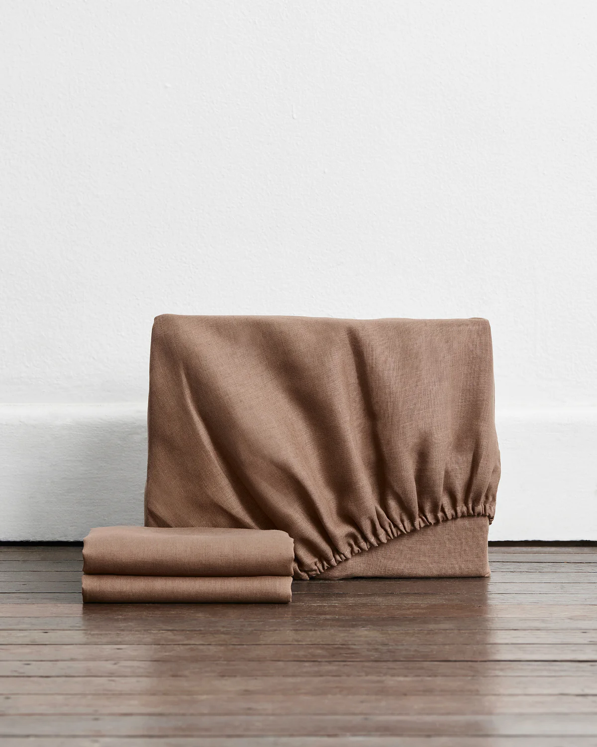 Portobello 100% French Flax Linen Fitted Sheet Set