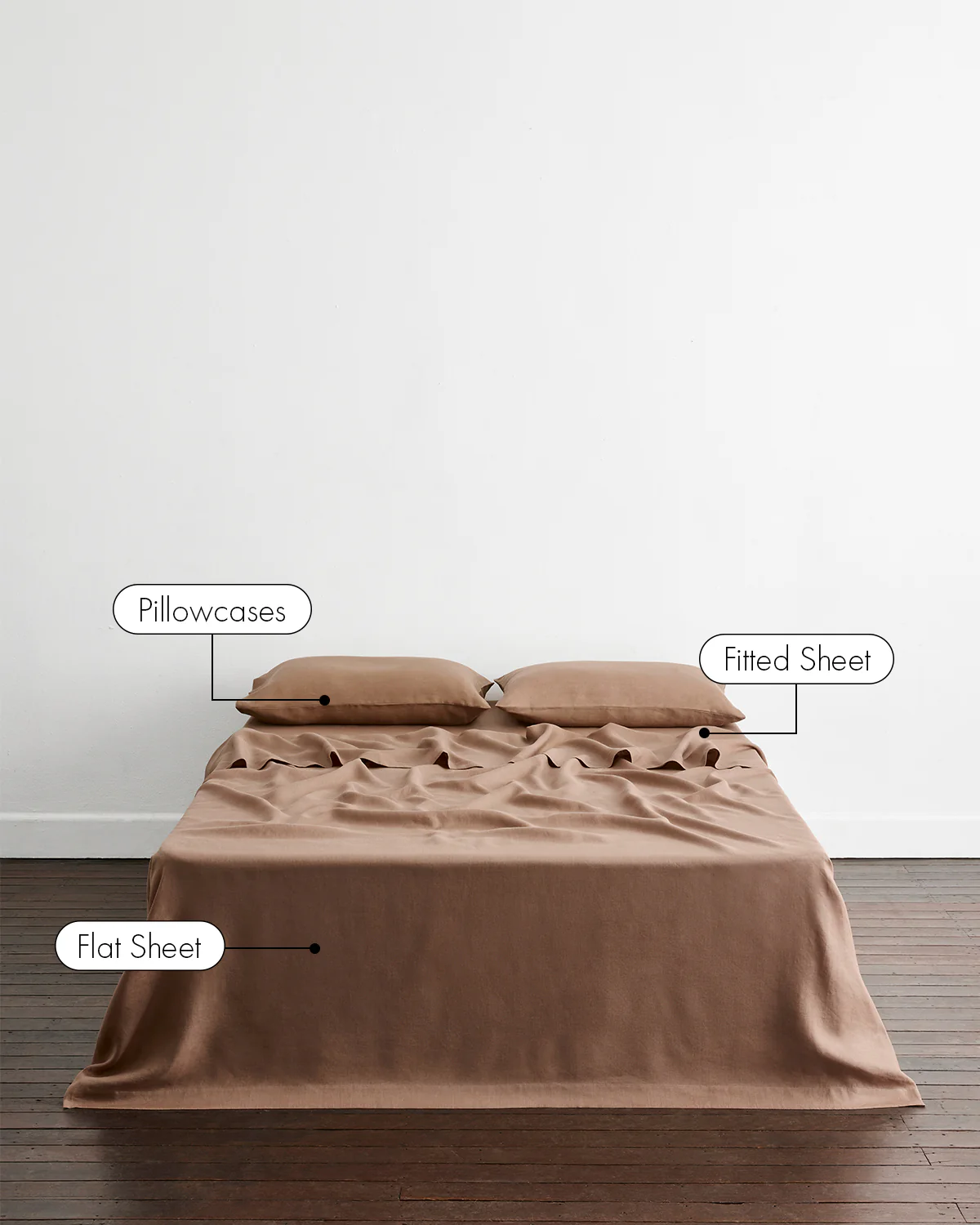 Portobello 100% French Flax Linen Sheet Set - Image 2