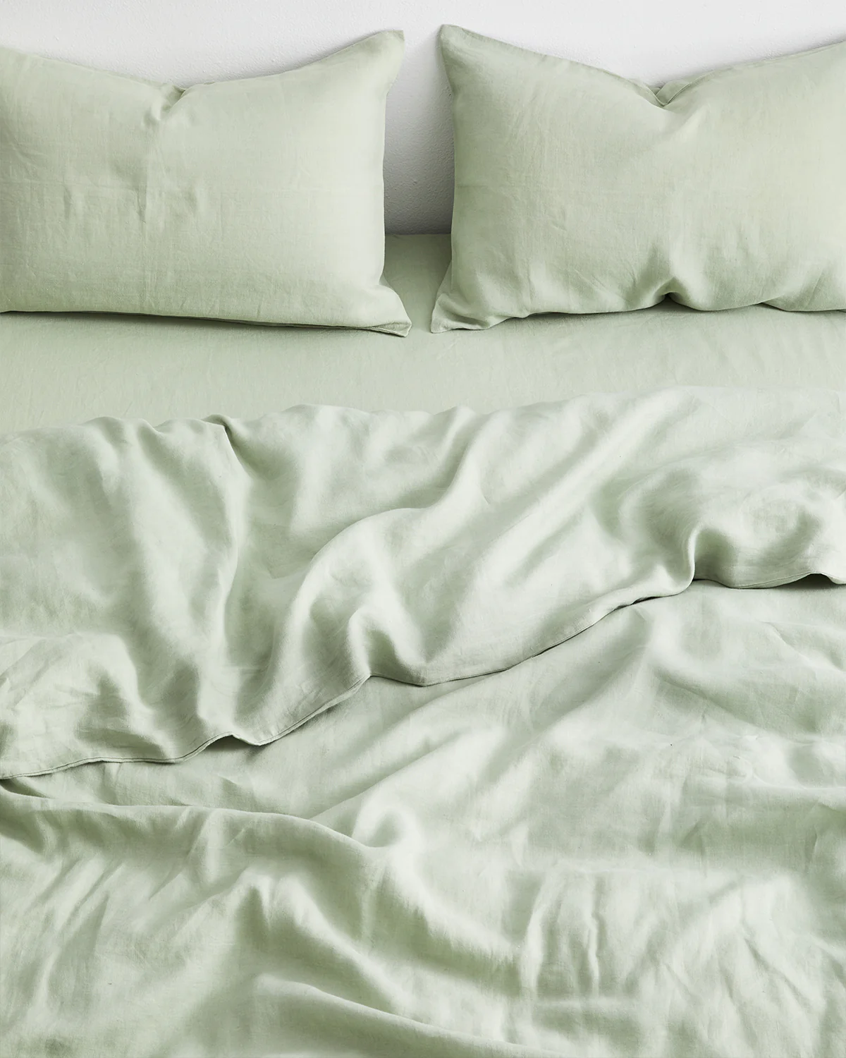 Sage 100% French Flax Linen Pillowcases (Set of Two) - Image 2