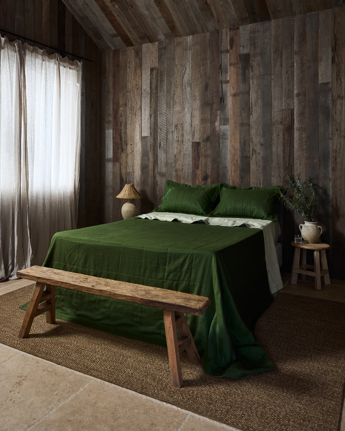 Sage & Olive 100% French Flax Linen Quilt Set - Image 5