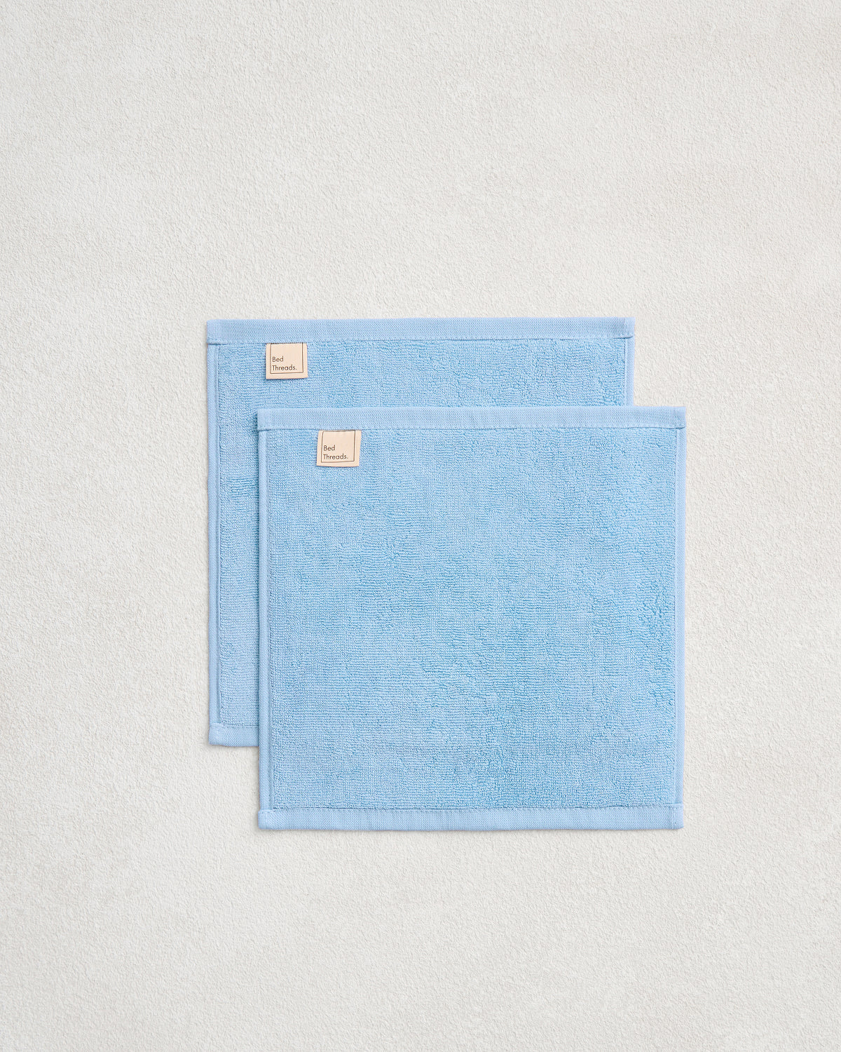 Sky 100% Cotton Terry Face Washers (Set of Two) - Image 2