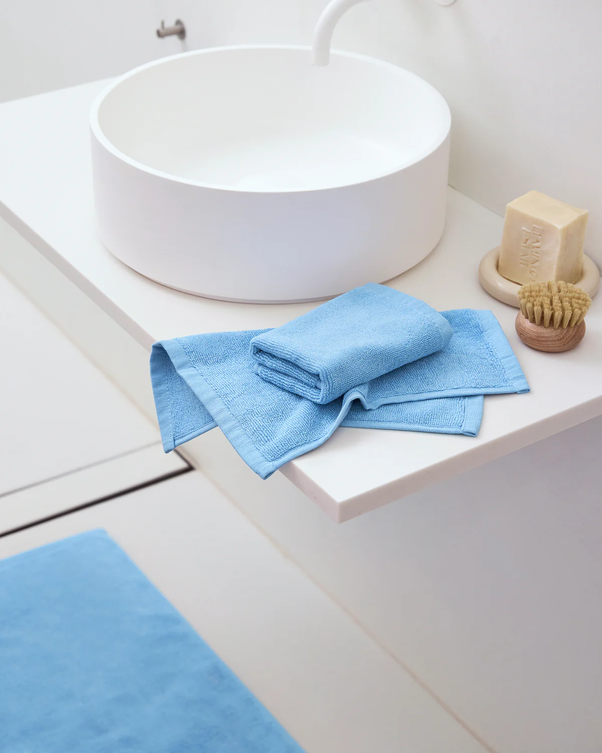 Sky 100% Cotton Terry Hand Towels & Face Washers Bundle - Image 3