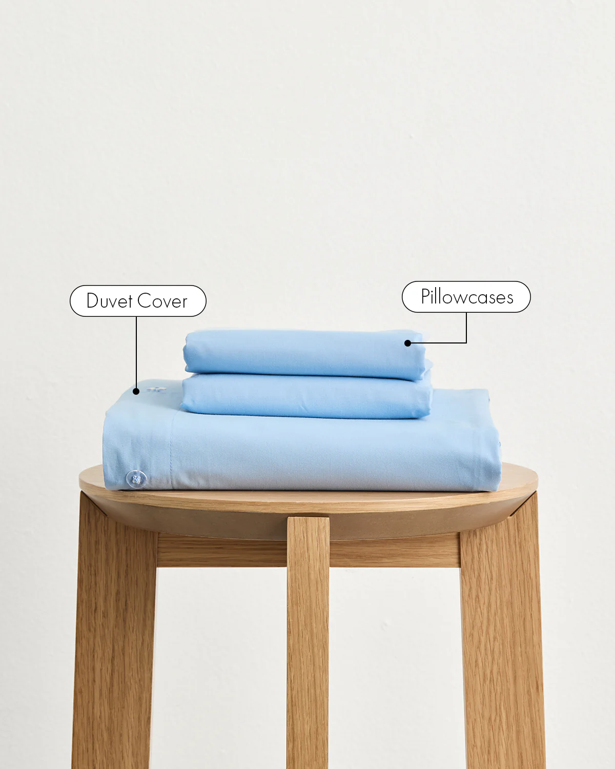 Sky 100% Organic Cotton Duvet Cover Set - Image 2