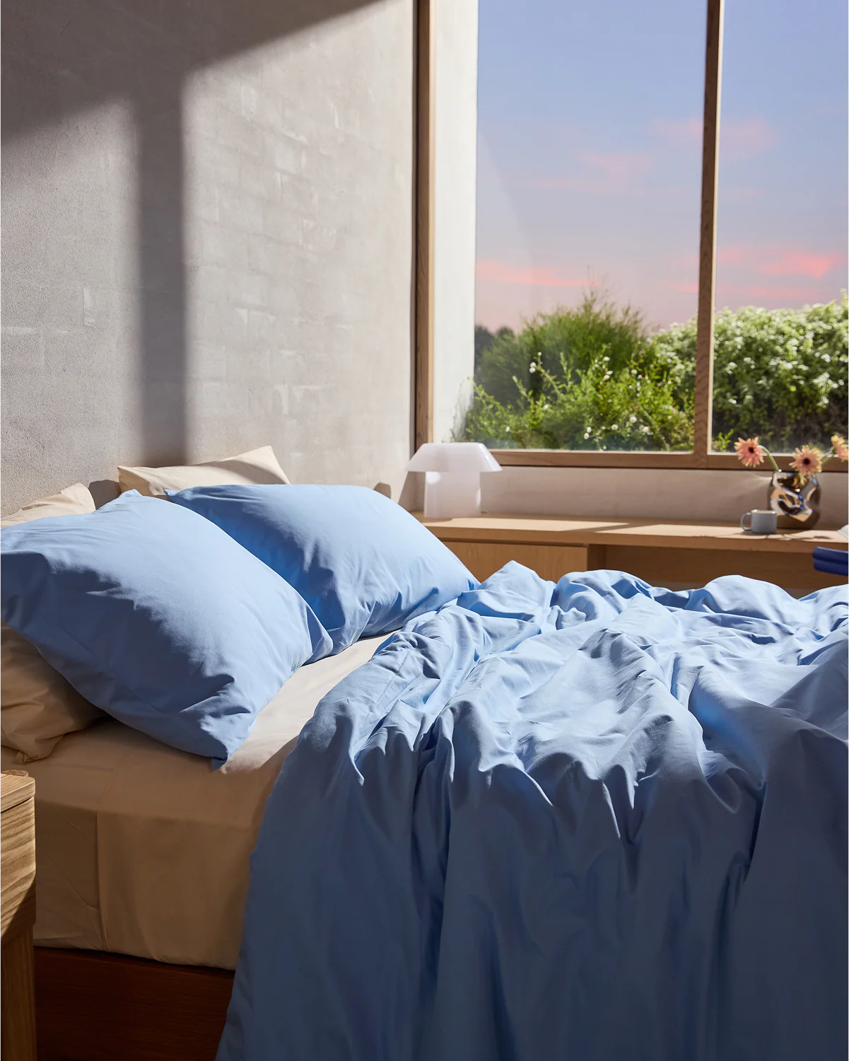 Sky & Vanilla 100% Organic Cotton Bedding Bundle - Image 2