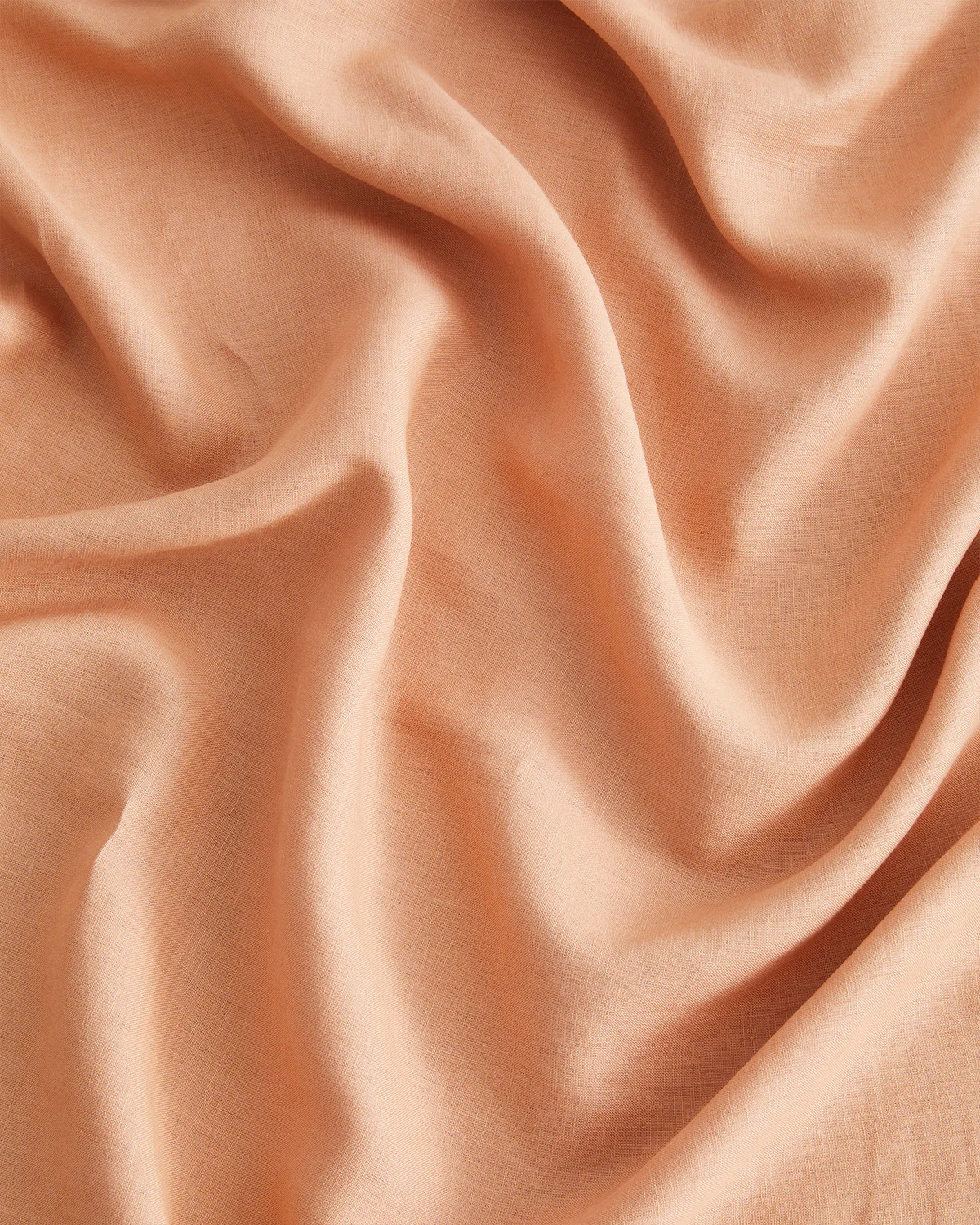 Terracotta 100% French Flax Linen Flat Sheet - Image 3