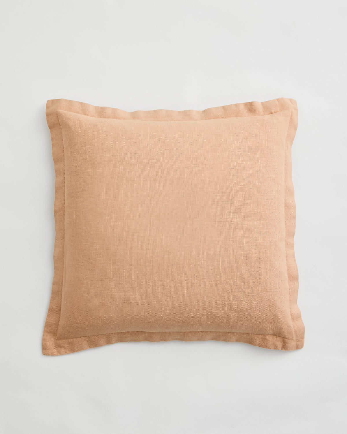 Terracotta 100% French Flax Linen Cushion Cover - Image 2