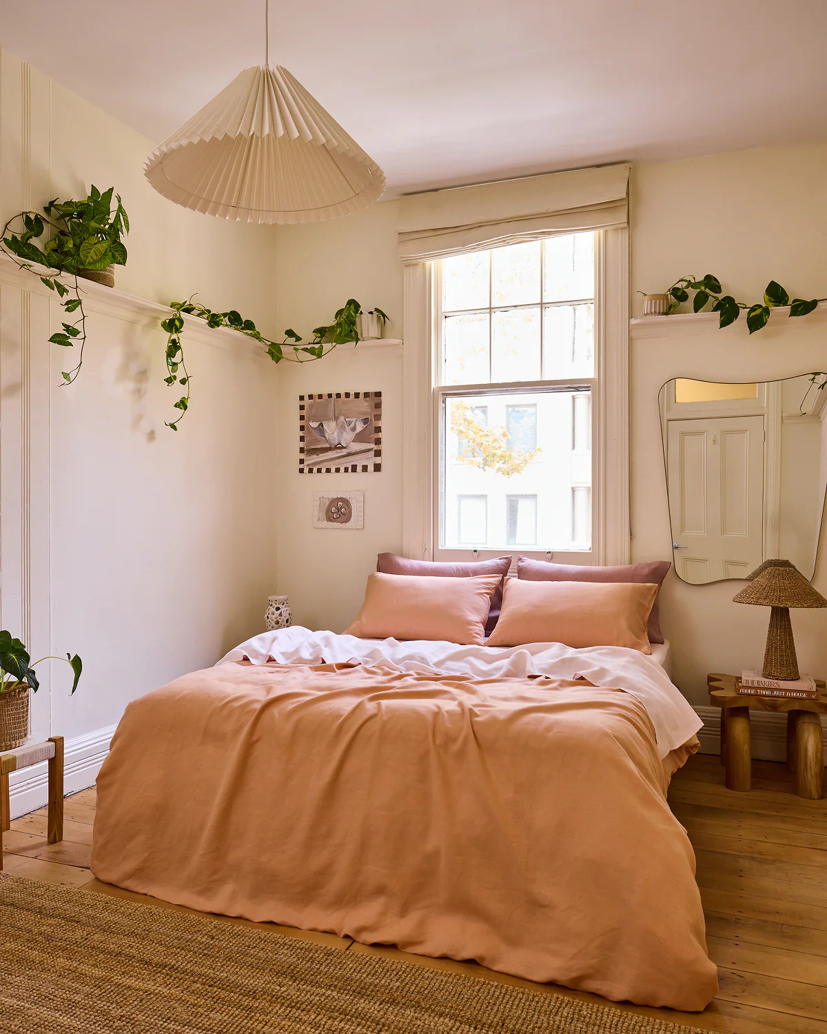 Terracotta 100% French Flax Linen Duvet Cover - Image 5