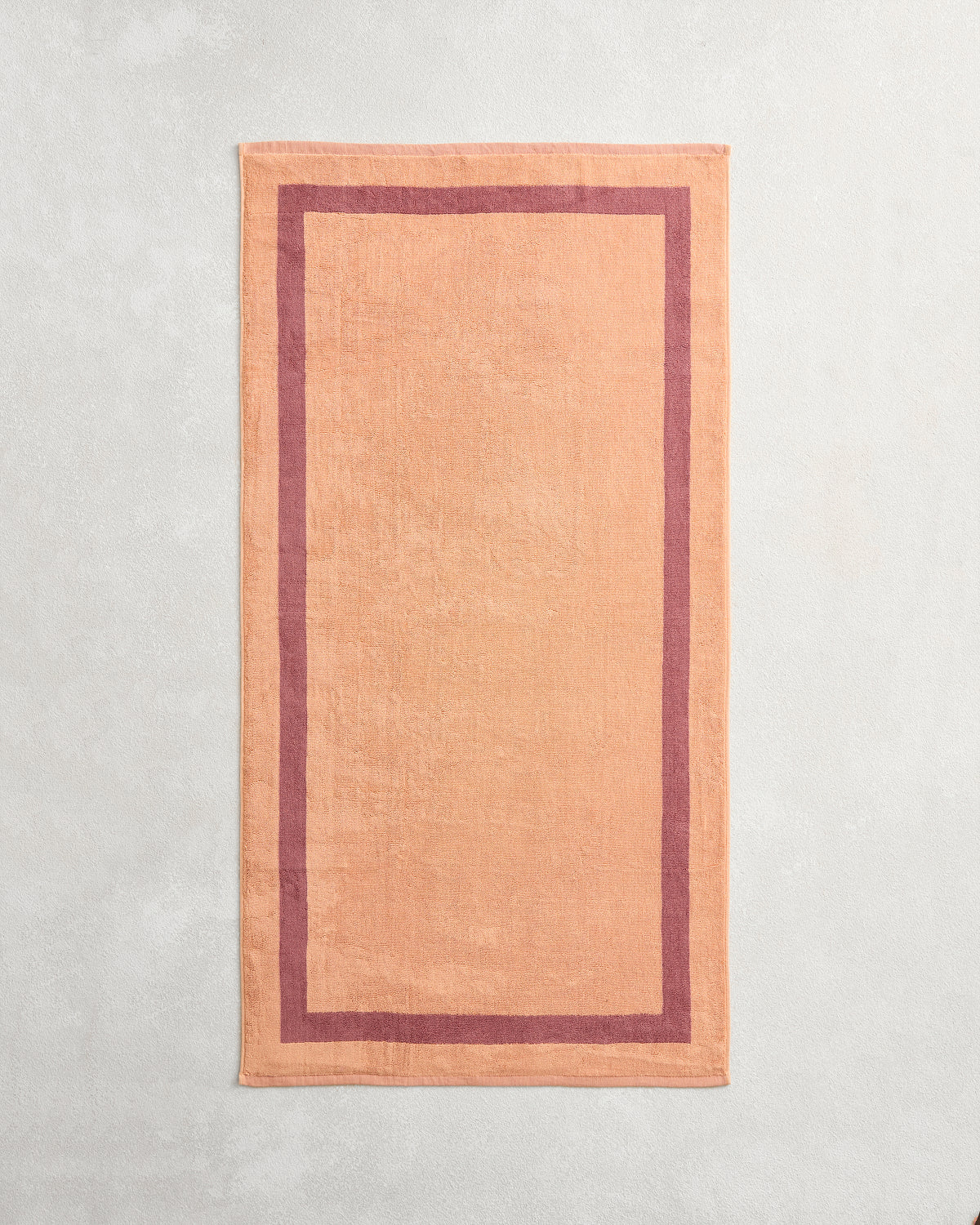 Terracotta & Pink Clay Two-Toned 100% Cotton Terry Bath Towels (Set of Two) - Image 5