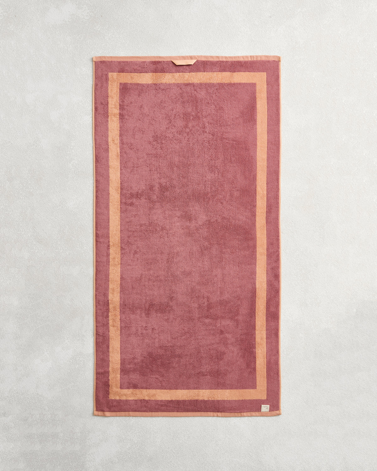 Terracotta & Pink Clay Two-Toned 100% Cotton Terry Bath Towels (Set of Two) - Image 6