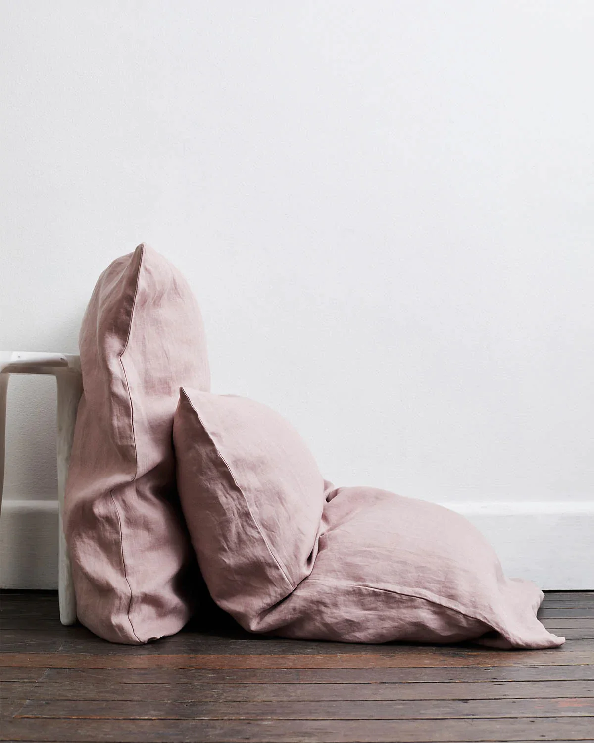 Terracotta, Rosewater & Lavender 100% French Flax Linen Bedding Bundle - Image 6