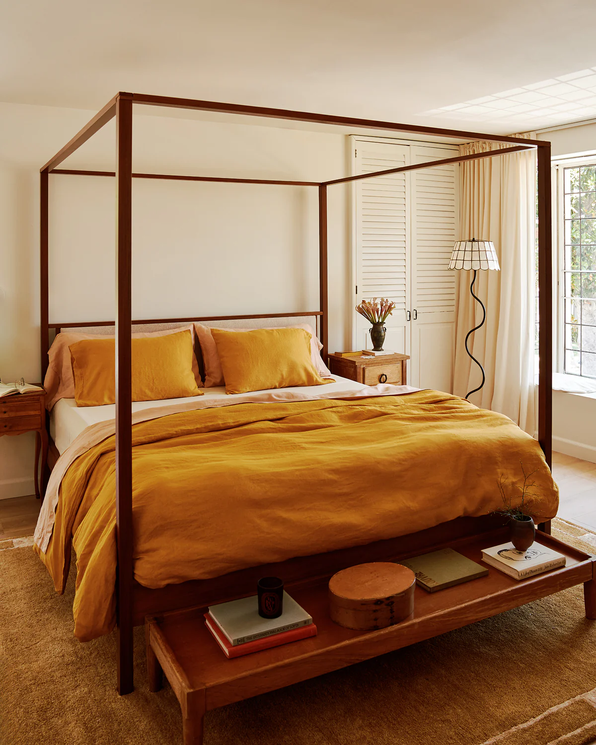 Turmeric 100% French Flax Linen Duvet Cover - Image 8