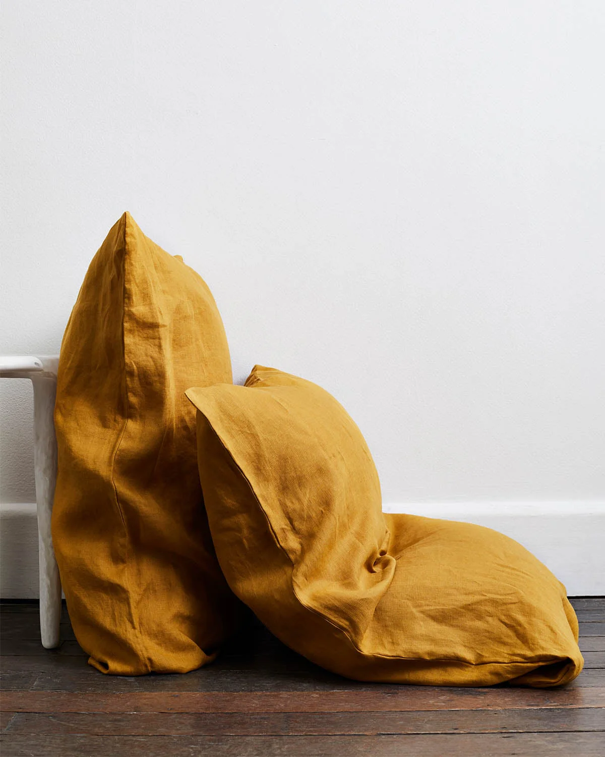 Turmeric & Oatmeal 100% French Flax Linen Bedding Bundle - Image 6