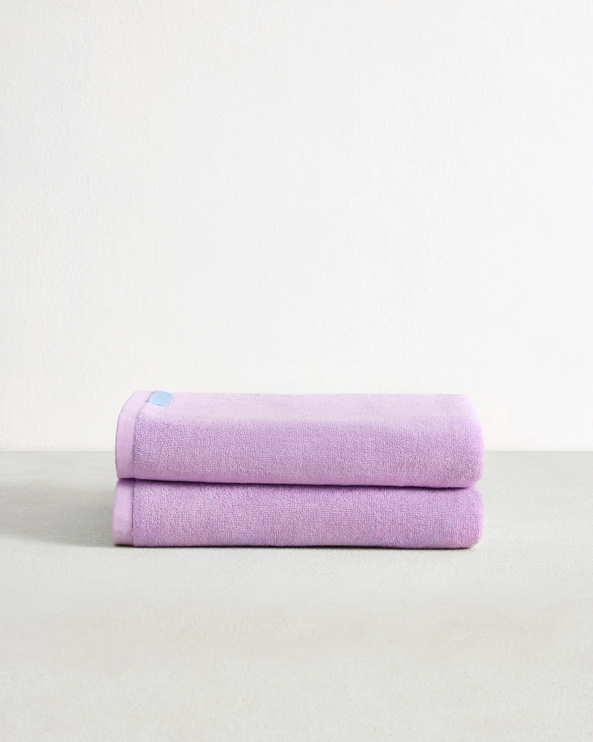 Violet 100% Cotton Terry Bath Sheets (Set of Two)