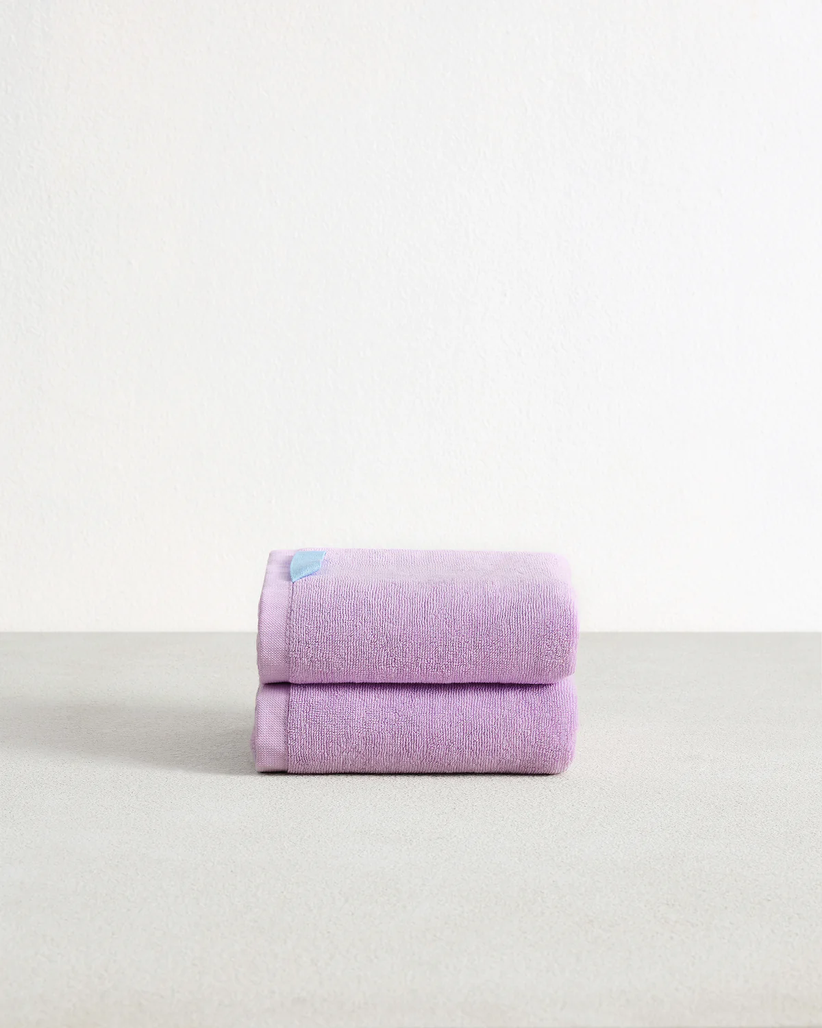Violet 100% Cotton Terry Hand Towels (Set of Two)